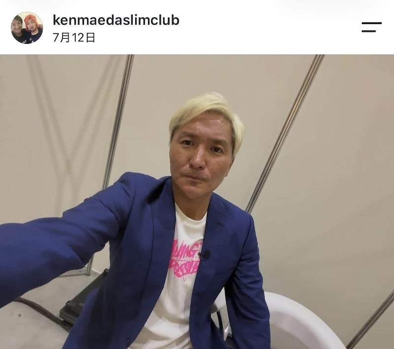 スリムクラブ・真栄田賢さんのインスタグラム(@kenmaedaslimclub)より