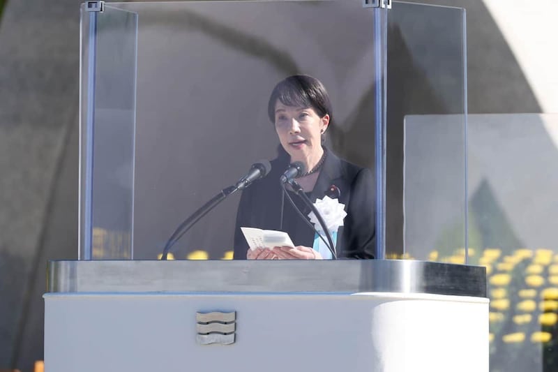 高市早苗首相。広島からのトンボ帰りが波紋を広げた(写真は高市首相のXから)