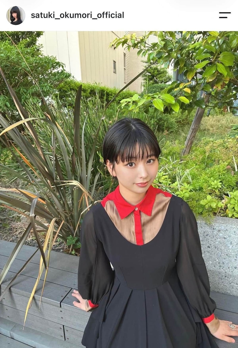 奥森皐月さんのインスタグラム（＠satuki_okumori_official）より