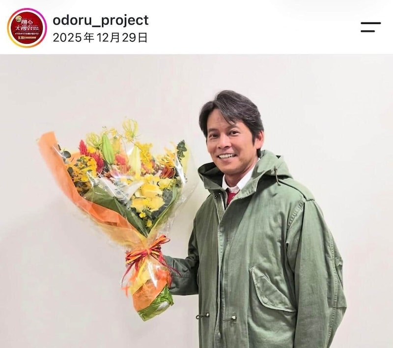 主演の織田裕二さん。「踊る大捜査線 N.E.W. メトロポリスを駆け抜けろ！」インスタグラム（＠odoru_project）より