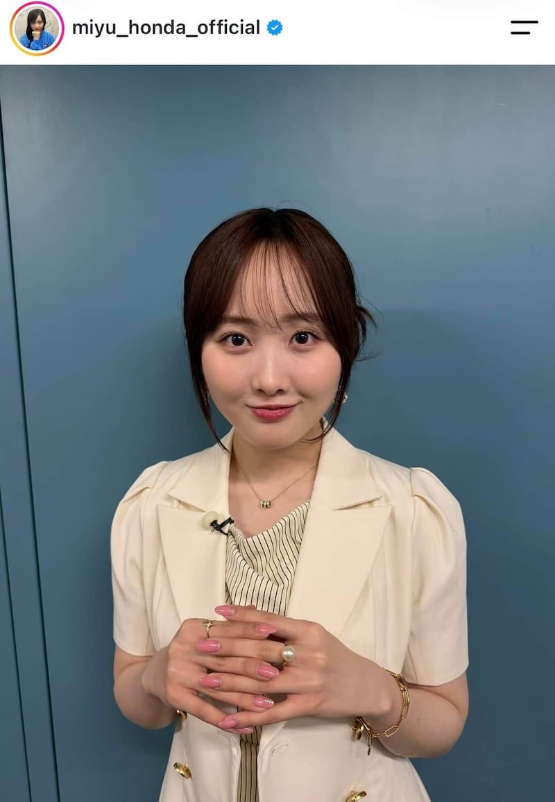 本田望結さんのインスタグラム(@miyu_honda_official)より