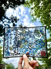 「まるでステンドグラス」「もうこれは芸術作品」　茨城・素鵞神社の〝美しすぎる御朱印〟を10万人が絶賛