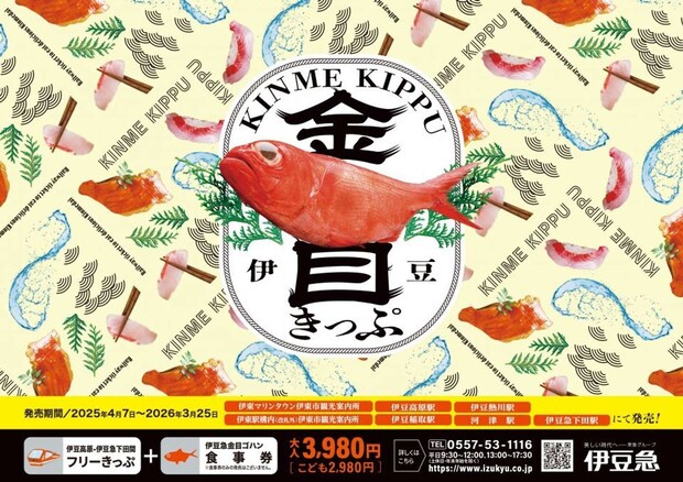 通常の金目きっぷ(画像は伊豆急グループ公式Xより)