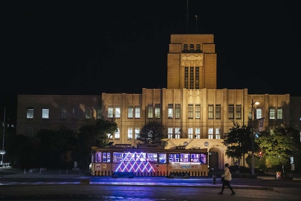 マグマやきいも電車の走る風景(画像はプレスリリースより)