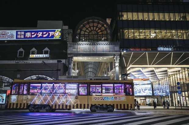 マグマやきいも電車、過去の運行時の様子(画像はプレスリリースより)