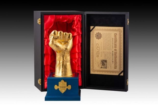 マニー・パッキャオ選手の手型(画像はIRON FACTORY IKEDA@IRON_IKEDAさんの投稿より)