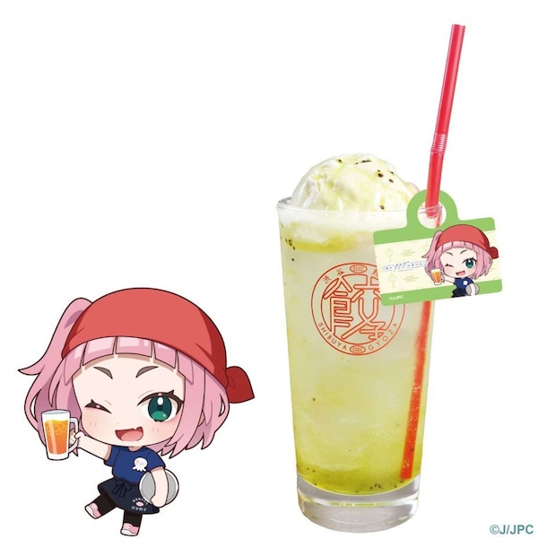 夜のクラゲは泳げない×渋谷餃子　コラボ「フルーツ香るノンアルカクテル」キウイのキウイ（プレスリリースより）