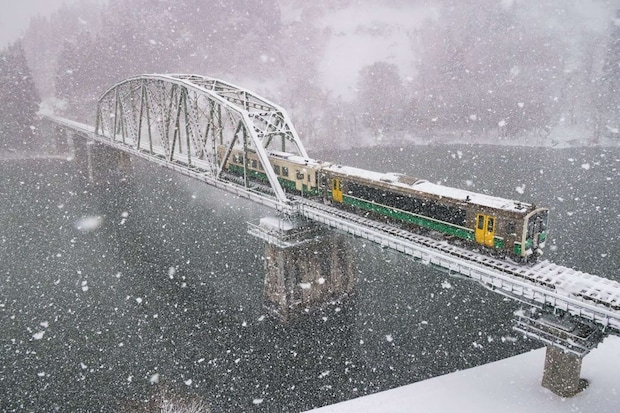 只見線の冬の絶景。これは生で見たい(画像はプレスリリースより)