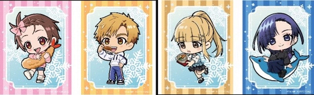 第一弾ステッカー（ららぽーと名古屋みなとアクルス×アニメ『メダリスト』画像はプレスリリースより）