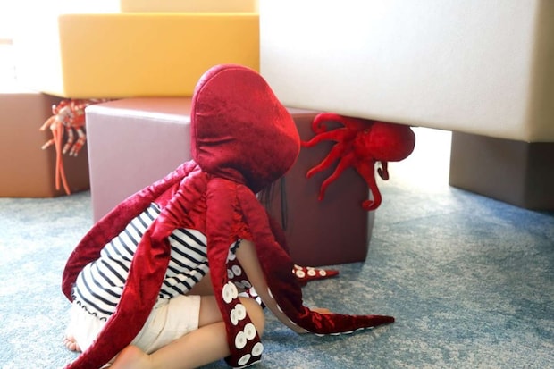 たこマントでタコに変身！