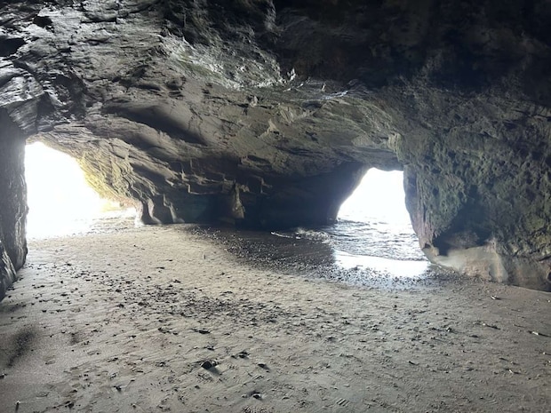 内部は迷路みたいだった（記者撮影）
