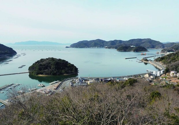 みかんのへた山古墳からの眺め（画像提供：赤穂市教育委員会）