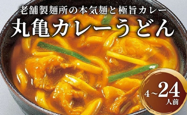 香川県 丸亀市「丸亀のカレーうどん 4人前 6人前 16人前 24人前」3000円～（ふるさとチョイスより）
