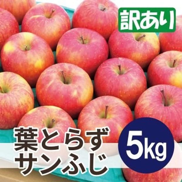 青森県 青森市「葉とらずサンふじ 約5kg」10000円（ふるさとチョイスより）