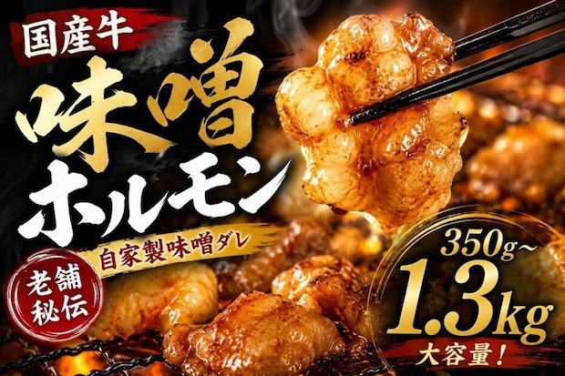 三重県 志摩市「国産牛 自家製味噌ホルモン 350g～1300g」5,000 円（ふるさとチョイスより）