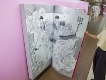 新宿駅に〝巨人用少女漫画〟が出現！？　バカデカサイズで、ページもめくれる『CIPHER』『桜蘭高校ホスト部』『夏目友人帳』【～7／26】