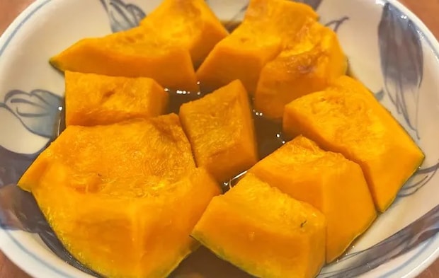 『レンジでつくるかぼちゃ煮』の完成写真