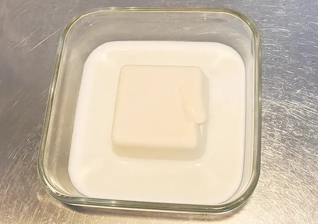 豆腐と牛乳（撮影：grape編集部）