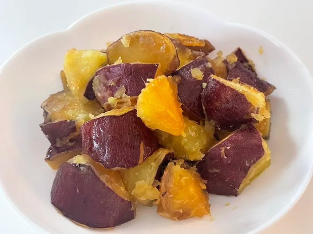 カンロ飴を使った大学芋のレシピ写真（撮影：grape編集部）