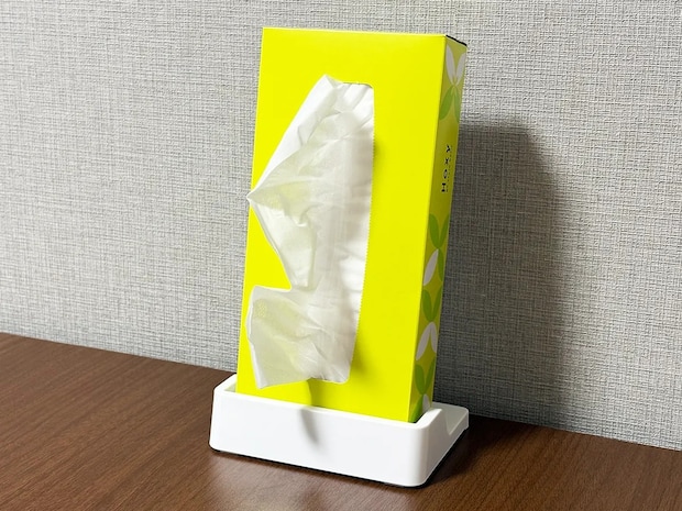 ティッシュ、どうやって置いてる? 革命的な100均アイテムに「超便利」「もう1個買う」