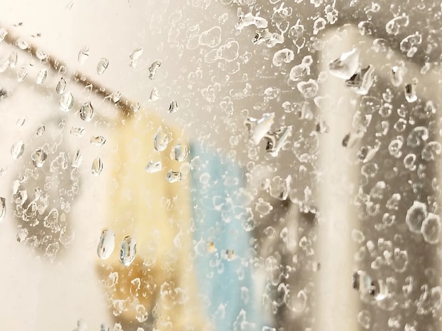 鏡について白い汚れ