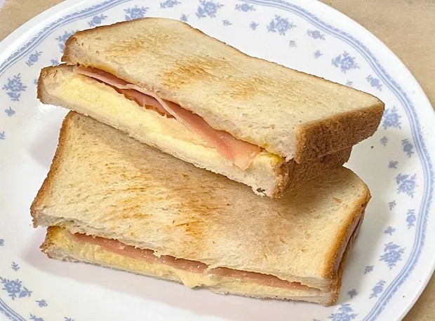 完成したサンドイッチの写真（撮影：grape編集部）