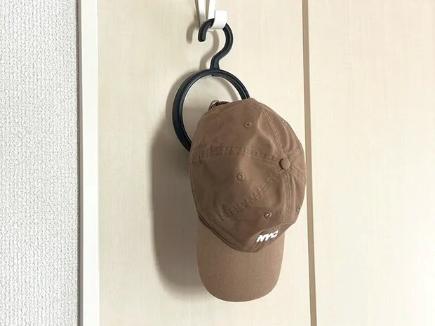 帽子ハンガーの写真（撮影：grape編集部）