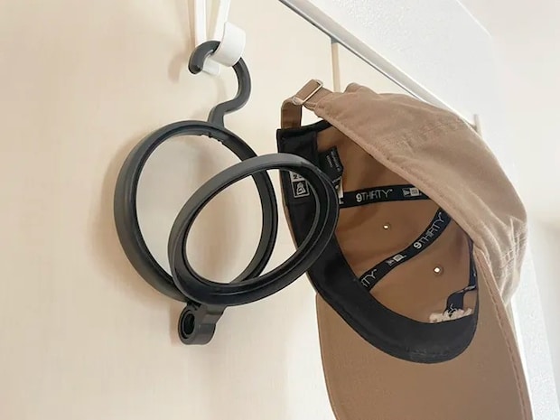 帽子ハンガーの写真（撮影：grape編集部）