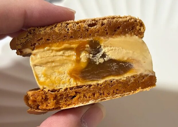 『マカロンアイス キャラメル』の画像（撮影：grape編集部）