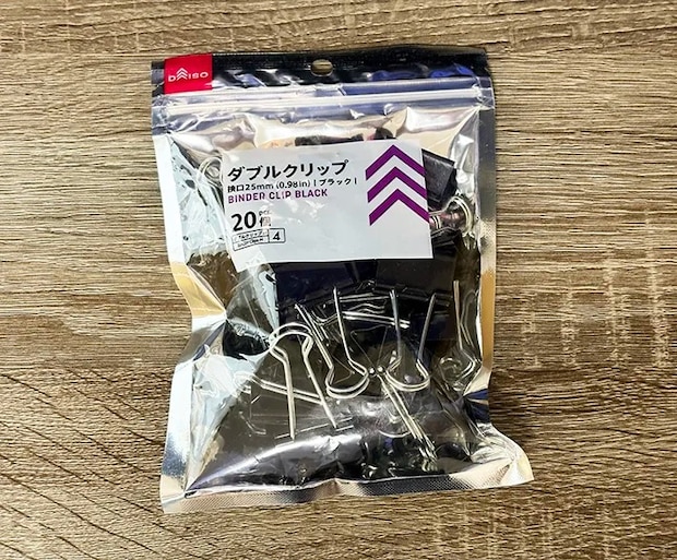 ダブルクリップの画像（撮影：grape編集部）