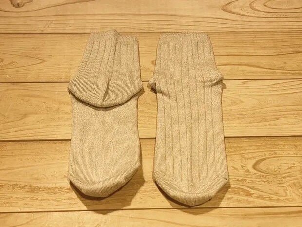 靴下のたたみ方手順写真（撮影：grape編集部）