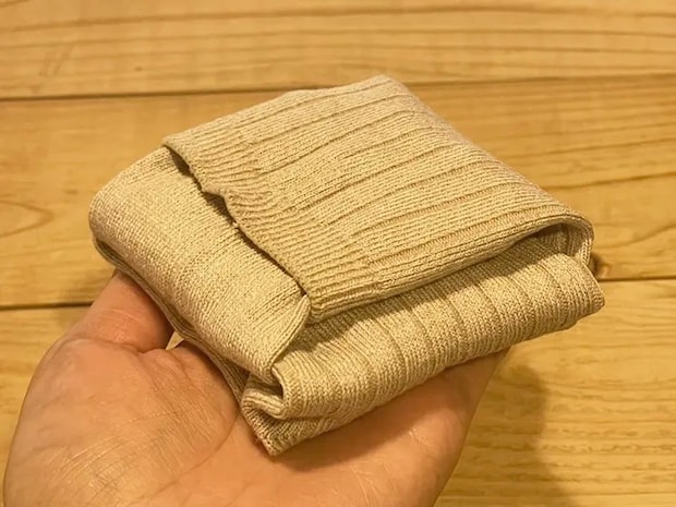 靴下のたたみ方手順写真（撮影：grape編集部）