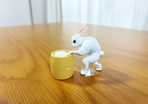 うさぎの餅つきんにくの写真（撮影:grape編集部）