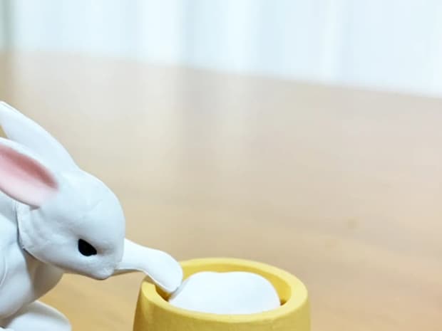 なんか違くね？　かわいいウサギのフィギュア…かと思いきや？「ギャップに笑った」「シュールすぎる！」