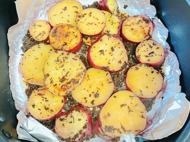 砂糖もみりんも使いません！　フライパンで簡単『さつまいも紅茶煮』