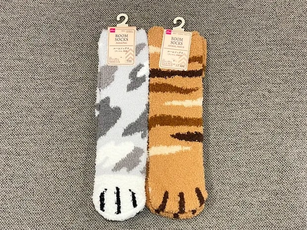 ダイソーのルームソックスの写真（撮影：grape編集部）