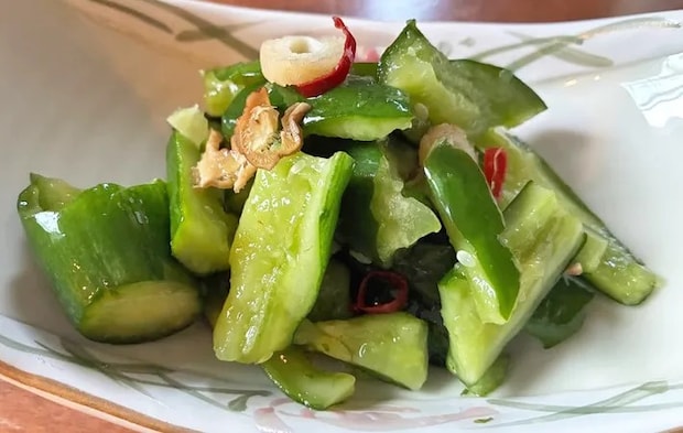 『松茸の味お吸いもののきゅうり漬け』の完成写真（撮影：エニママ）