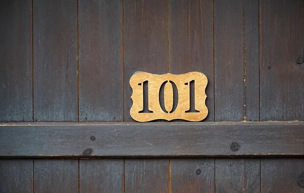 部屋の番号の写真