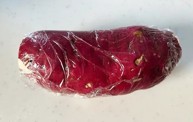 『さつまいもごはん』を作る写真（撮影：エニママ）