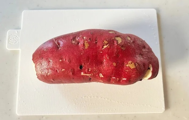 『さつまいもごはん』を作る写真（撮影：エニママ）