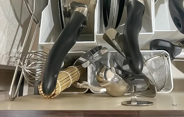 たまにしか使わない調理器具の収納写真（撮影：Classy Life）