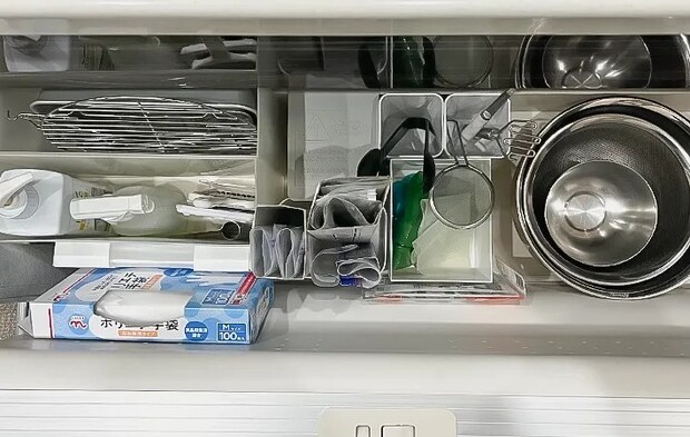 引き出し収納の写真（撮影：Classy Life）