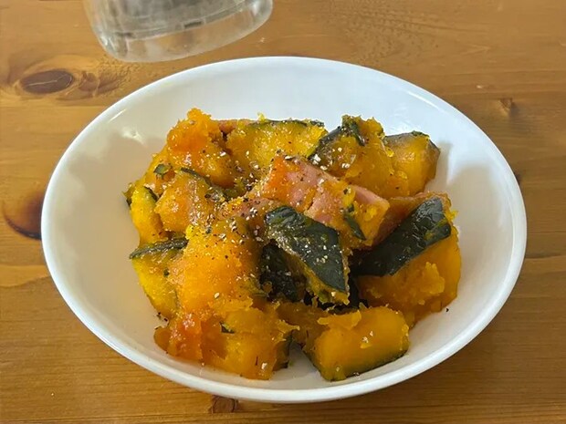 『かぼちゃのうま塩バター』の完成写真（撮影：grape編集部）