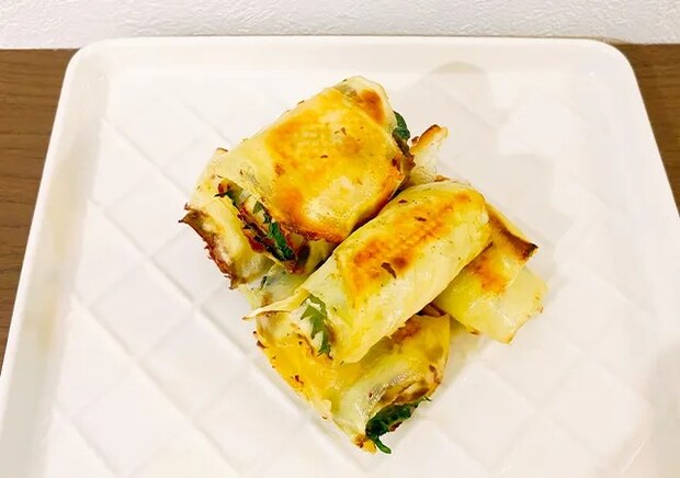 サツマイモと大葉（撮影：grape編集部）