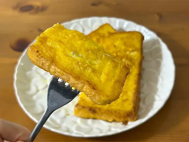 カボチャフレンチトーストの写真（撮影：grape編集部）