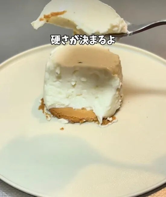 完成したチーズケーキ