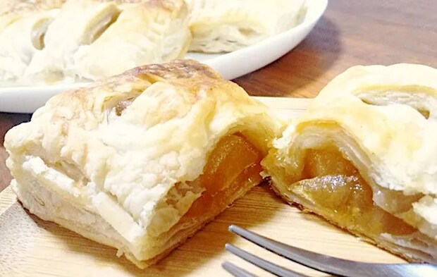 『りんご酢アップルパイ』の完成写真（撮影：エニママ）