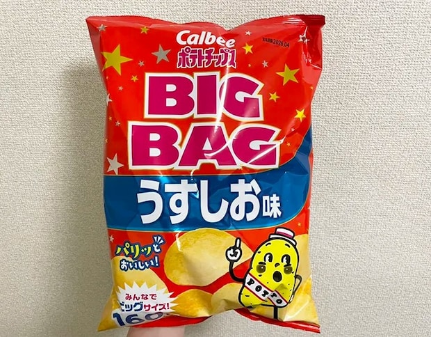 『ポテトチップス うすしお味 160g(BIGBAG)』の写真（撮影：grape編集部）