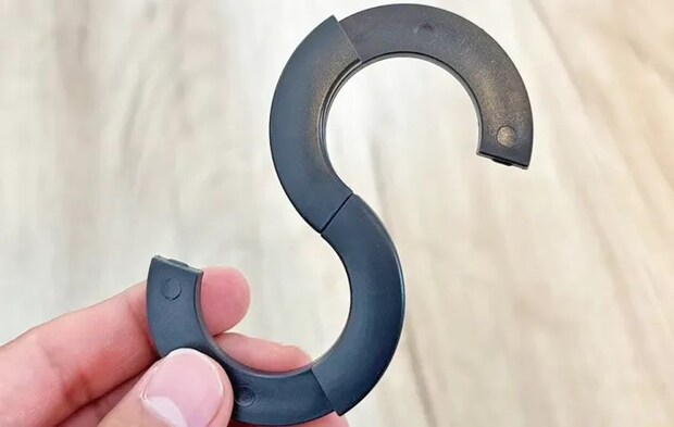 無印『トラベルS字フック』の写真（撮影：キジカク）