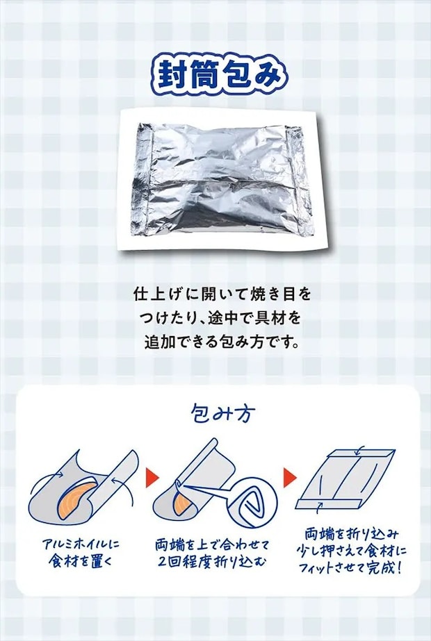 『封筒包み』の説明画像